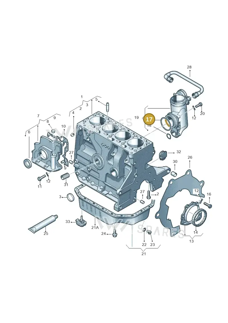 N90617501 — Skoda Roomster (2010-2015) diagram 269103000, position 17