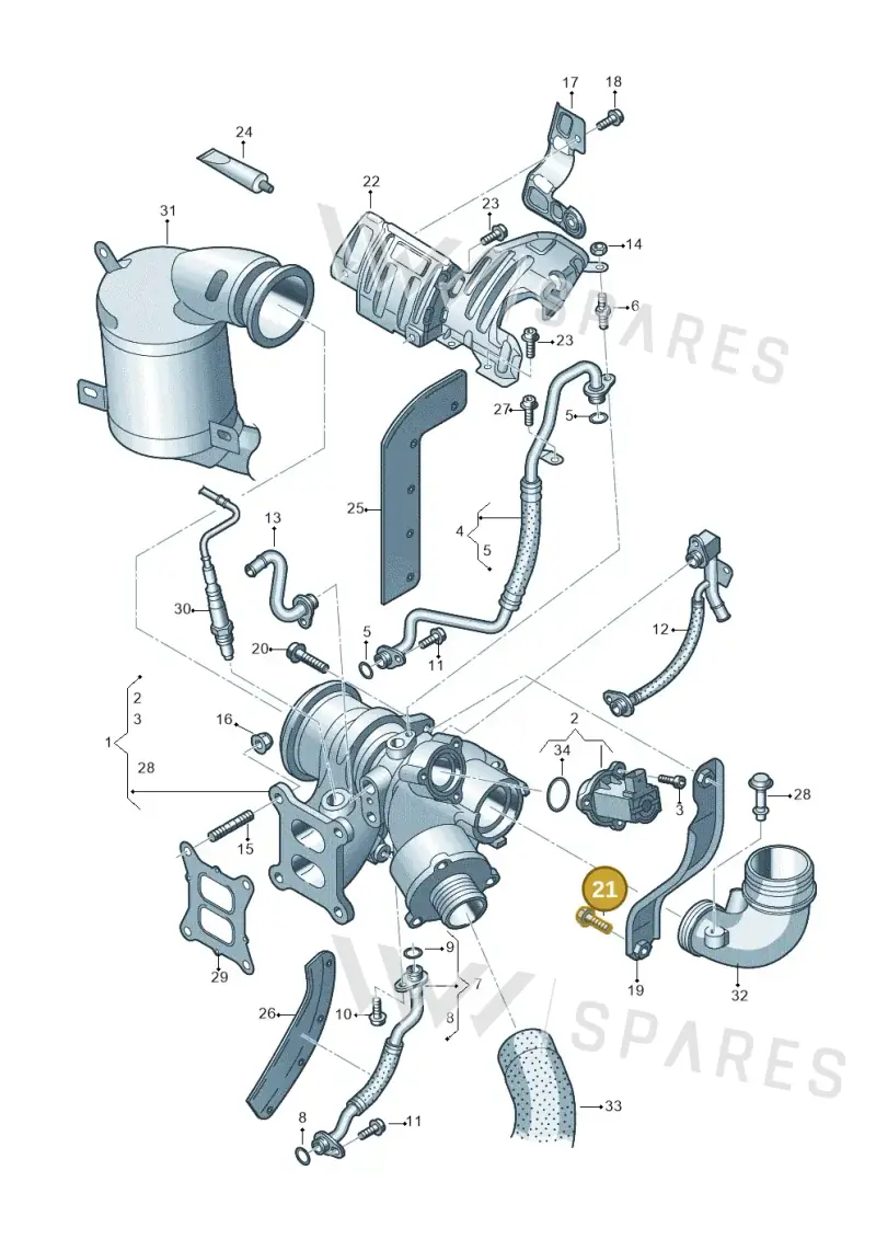 N90643905 — Skoda Octavia (2017-2020) diagram 746145500, position 21