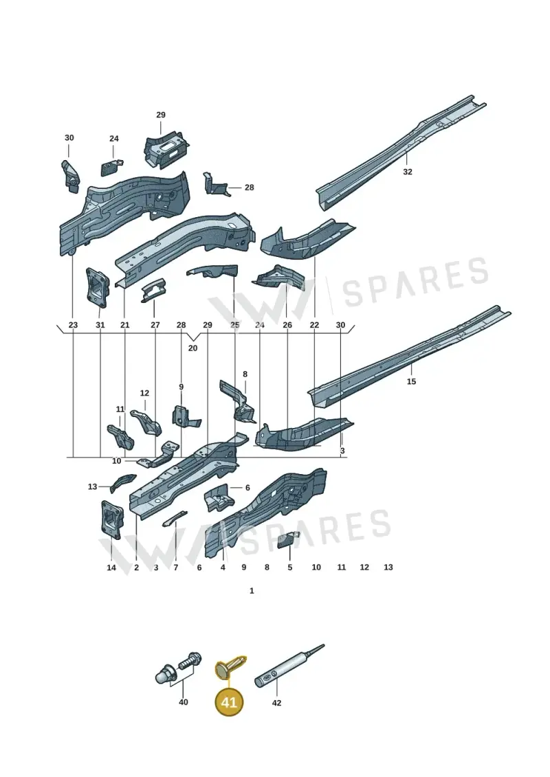 N90652602 — Skoda Kodiaq (2024-) diagram 57h803000, position 41