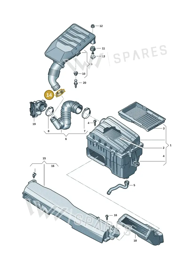 N90655901 — Skoda Fabia (2021-) diagram 837129005, position 14