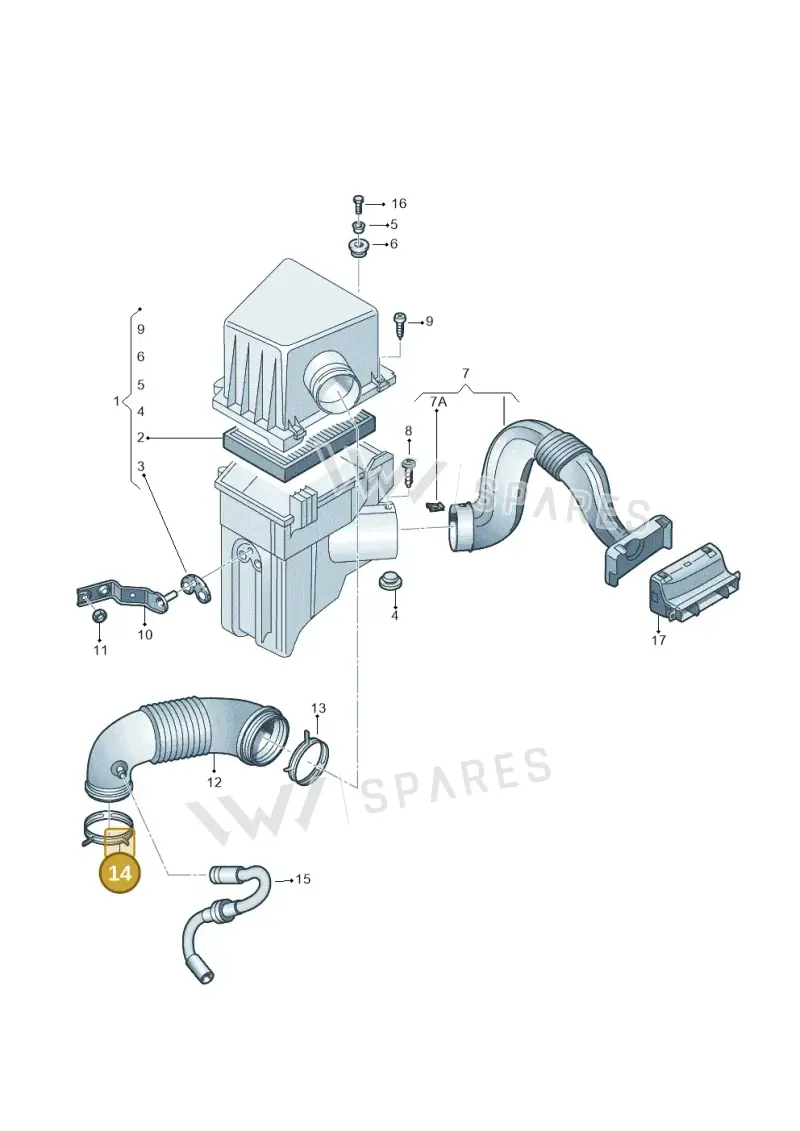 N90656001 — Skoda Rapid (2012-2022) diagram 461129220, position 14