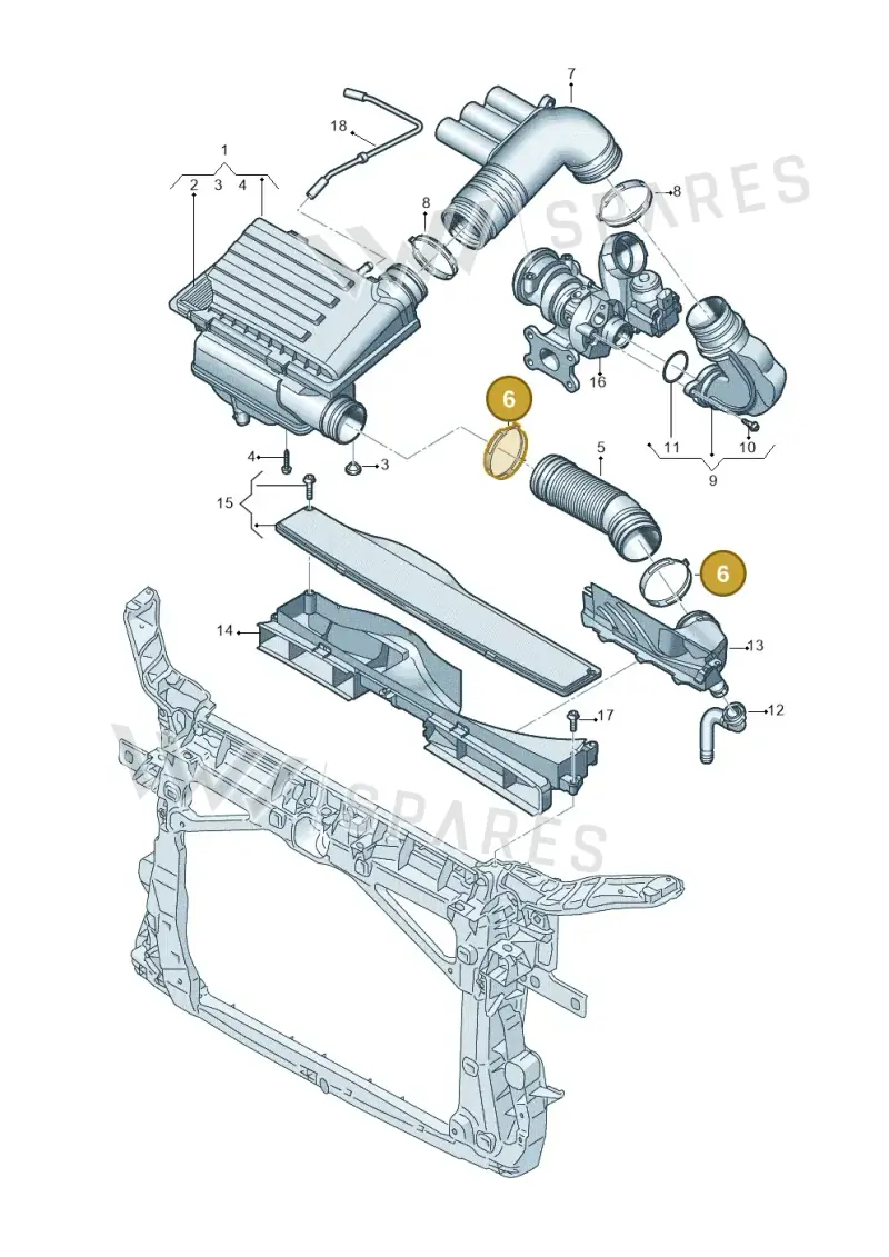N90656201 — Skoda Octavia (2019-2024) diagram 866129100, position 6