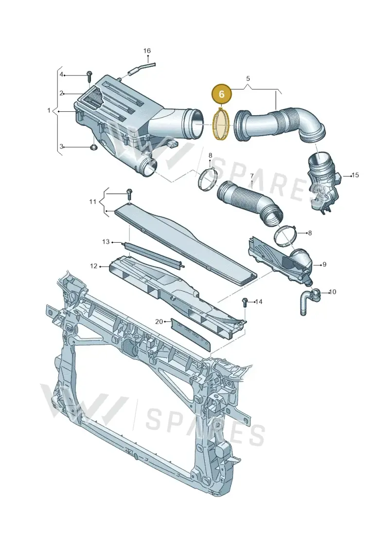 N90656401 — Skoda Kodiaq (2024-) diagram 57x129042, position 6