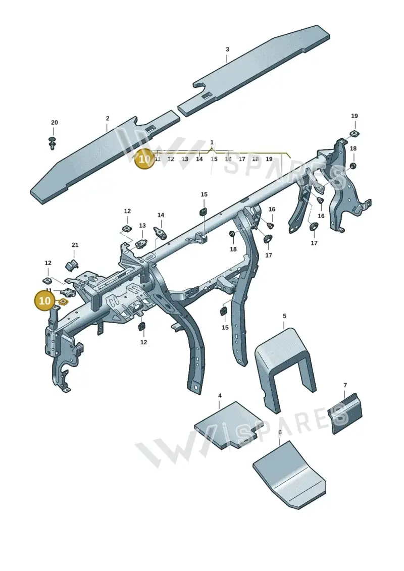 N90698703 — Skoda Superb Combi (2023-) diagram 3p0857000, position 10