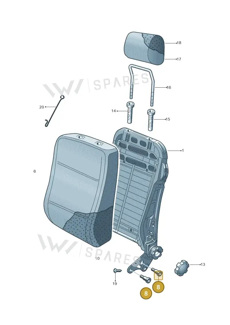 N90699002 — Skoda Roomster (2010-2015) diagram 481881500, position 8