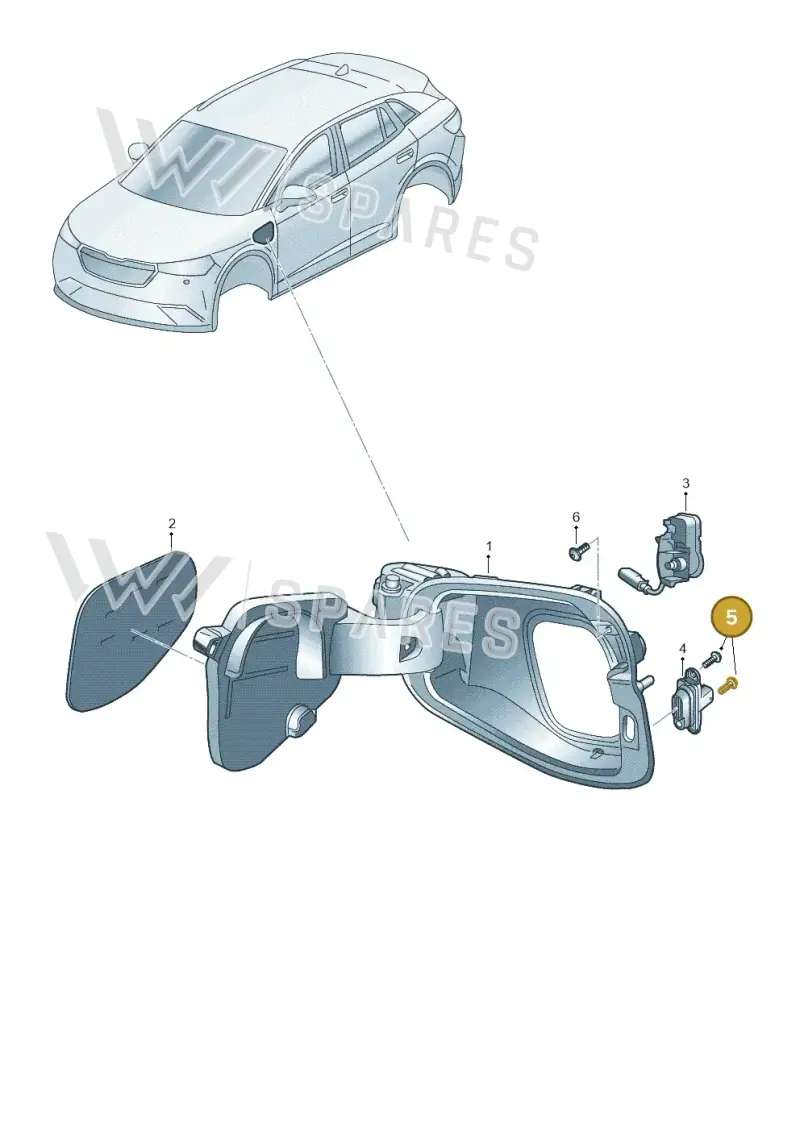 N90732103 — Skoda Kodiaq (2024-) diagram 3p0809110, position 5