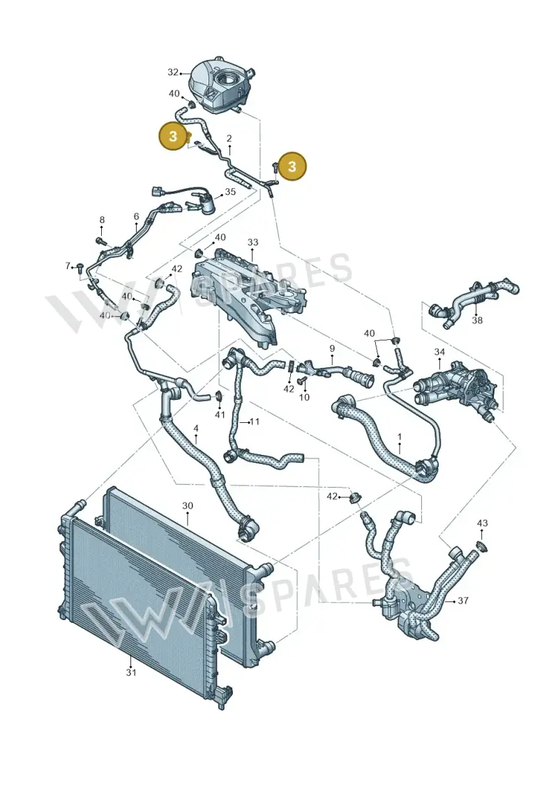 N90737107 — Skoda Kodiaq (2024-) diagram 884121750, position 3