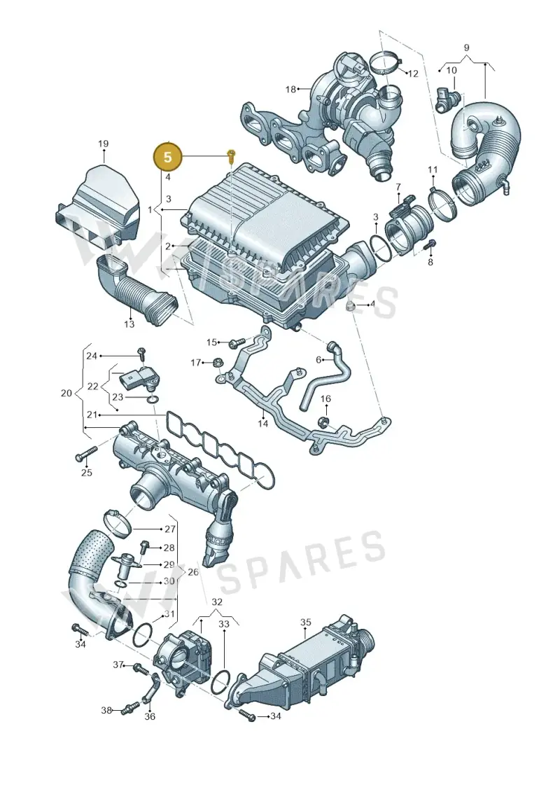N90739703 — Skoda Fabia (2014-2022) diagram 773129000, position 5