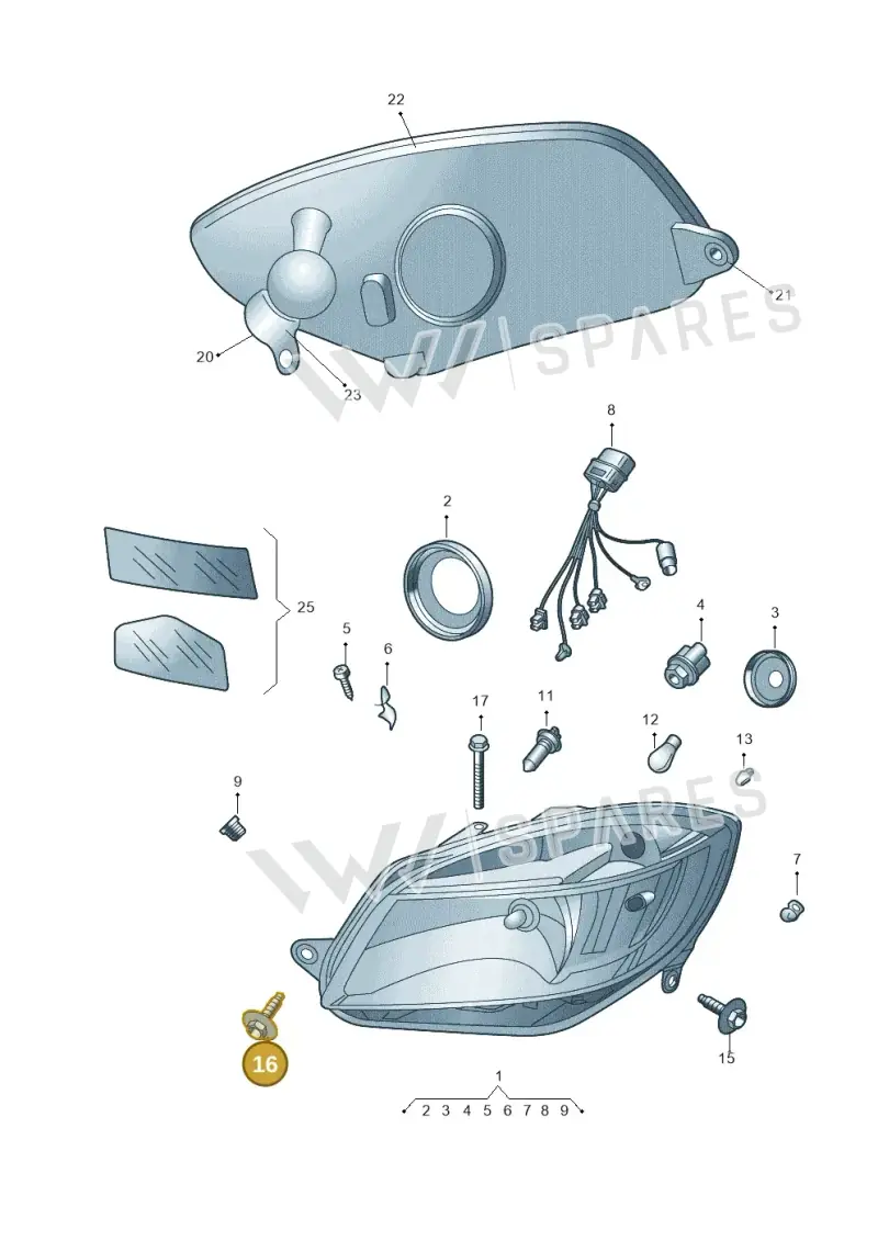 N90750603 — Skoda Fabia Ambiente (2009-2013) diagram 481941000, position 16