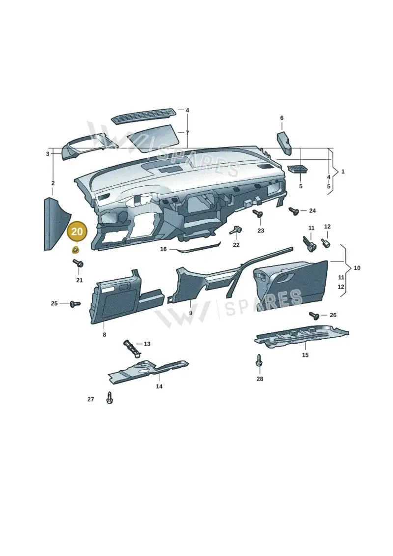 N90761101 — Skoda Enyaq (2020-) diagram 50a857010, position 20