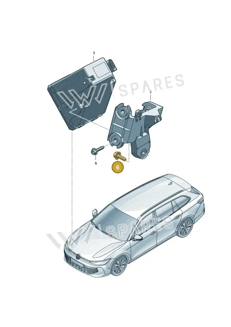 N90761103 — Skoda Kodiaq (2024-) diagram 3j0035850, position 6