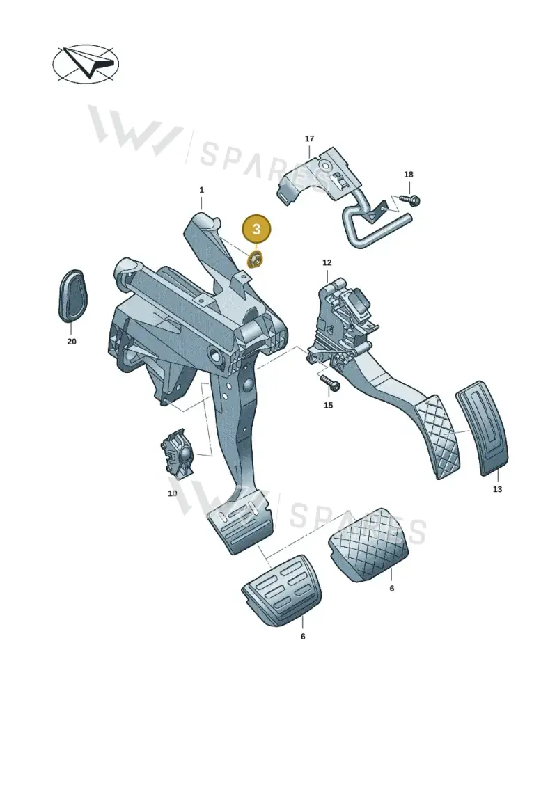 N90761103 — Skoda Superb Combi (2023-) diagram 3j0721500, position 3