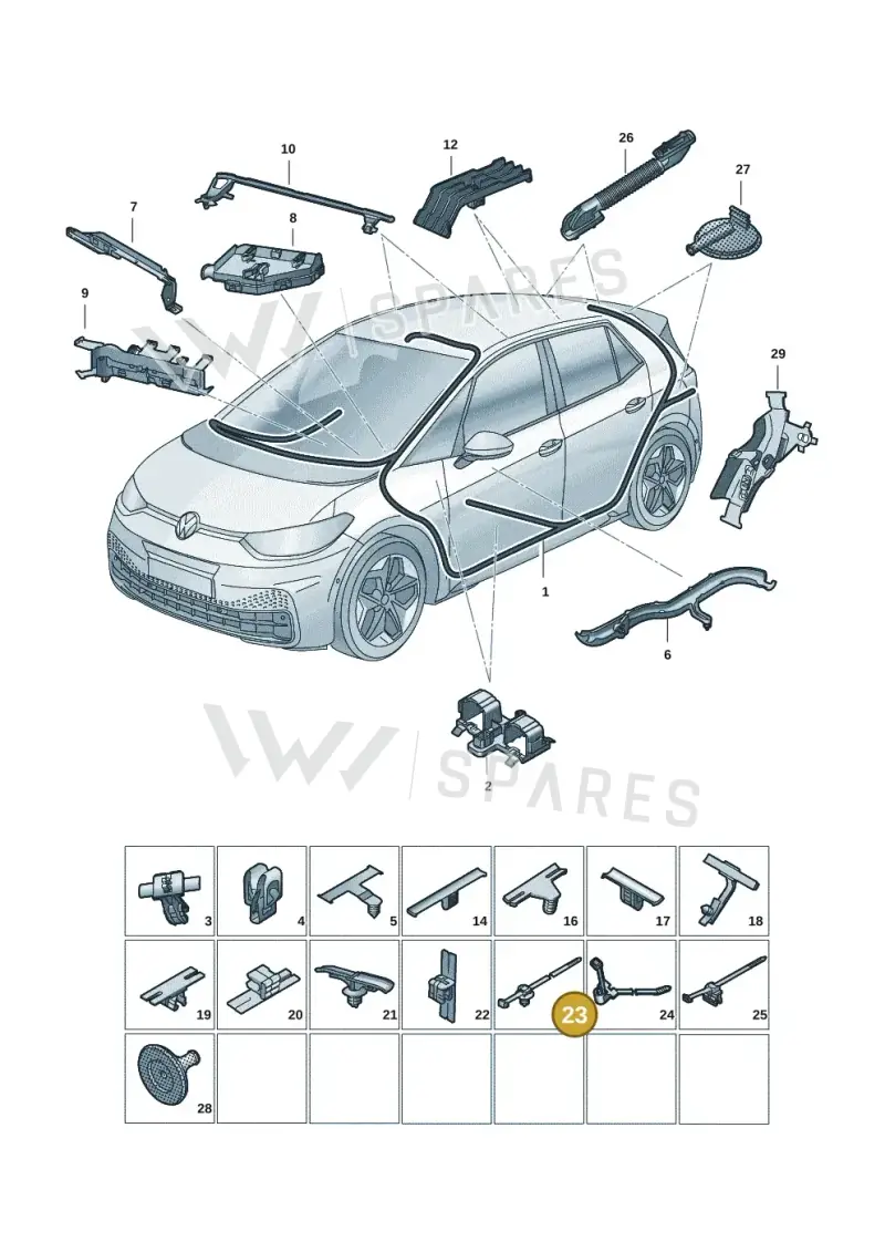 N90772601 — Skoda Enyaq (2020-) diagram 10a971091, position 23