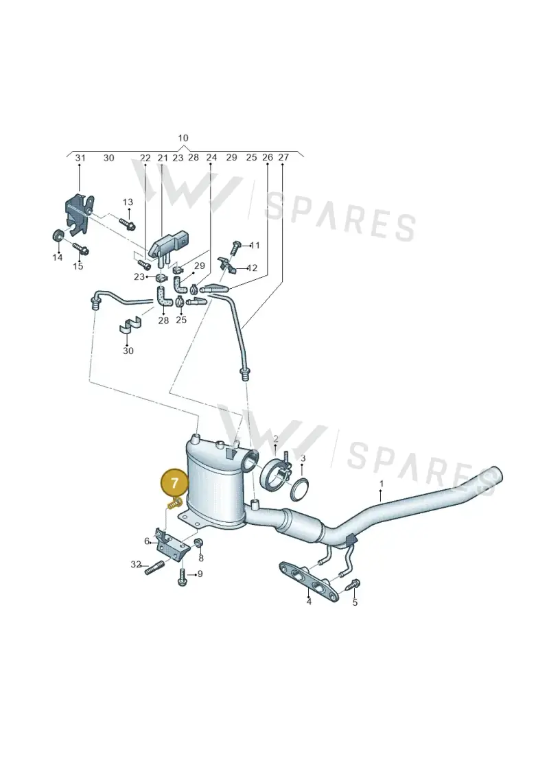 N90786504 — Skoda Superb comfort (2008-2013) diagram 412253600, position 7