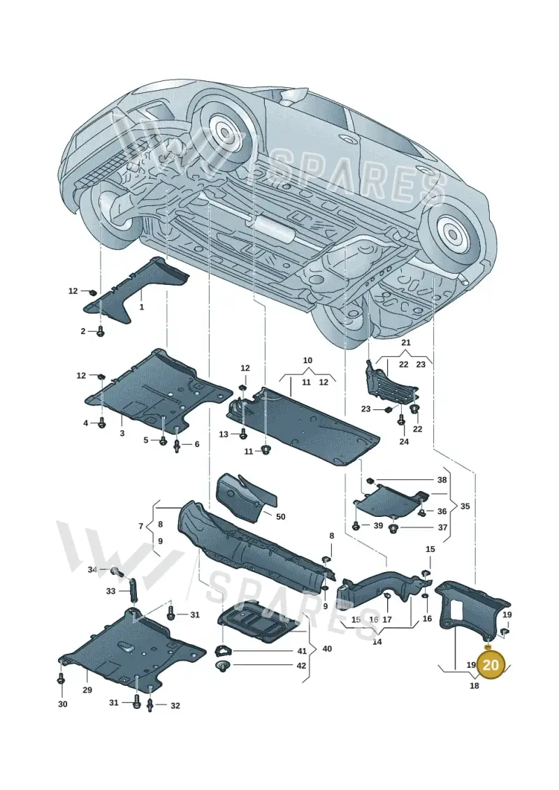 N90796502 — Skoda Fabia (2021-) diagram 6vn825000, position 20