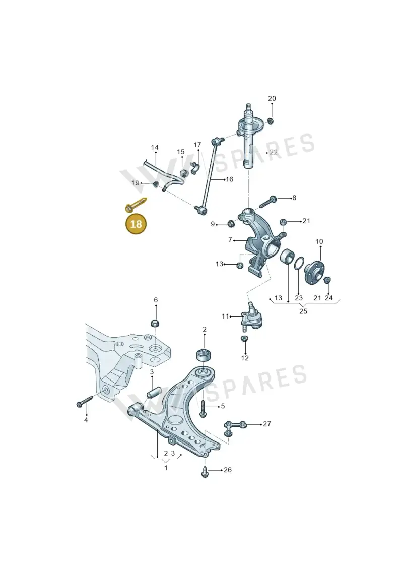 N90803502 — Skoda Kamiq (2018-2023) diagram 594407000, position 18