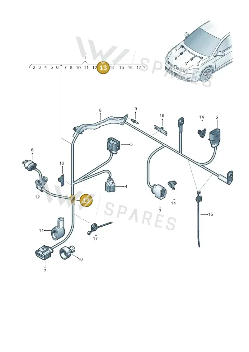 N90815401 — Skoda Octavia (2017-2020) diagram 746971700, position 13
