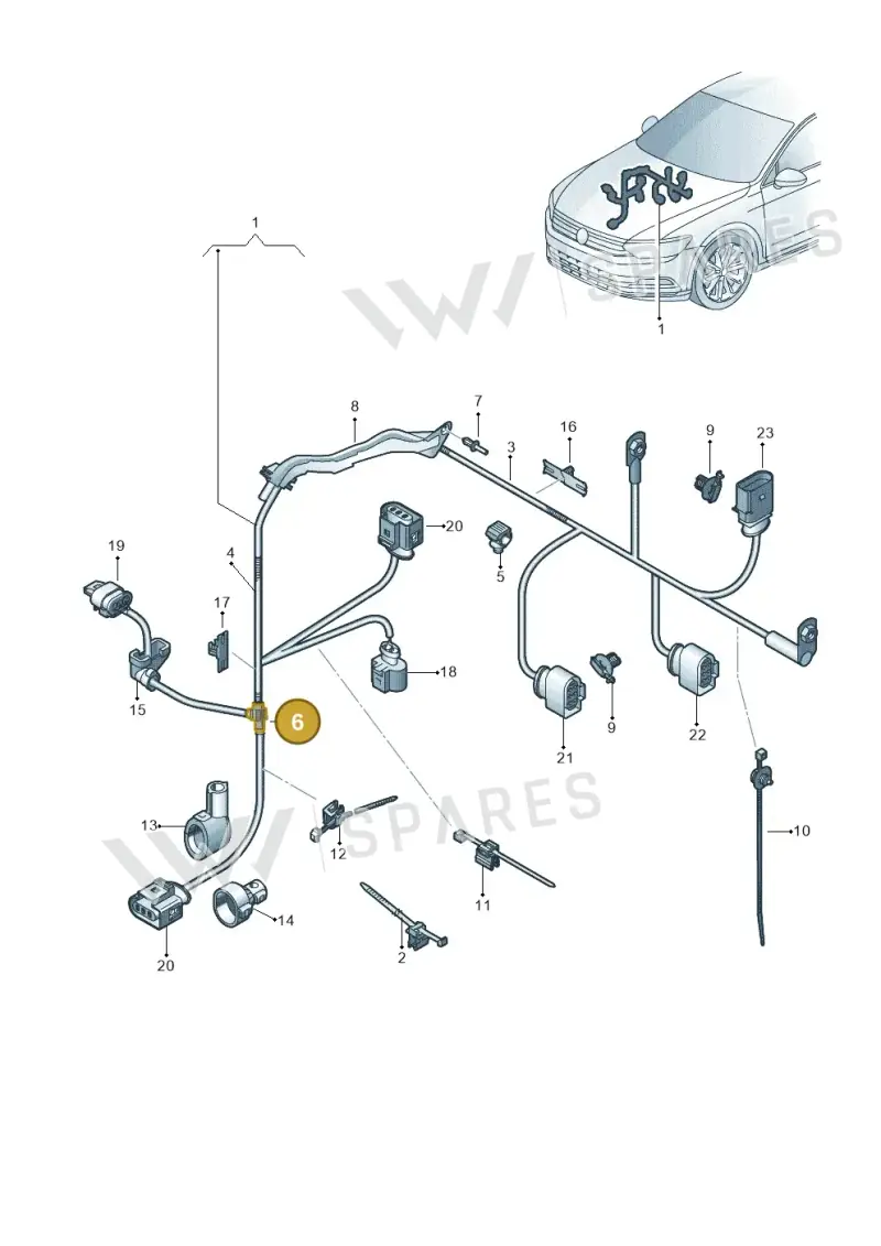N90815401 — Skoda Superb Combi (2015-2024) diagram 793971780, position 6
