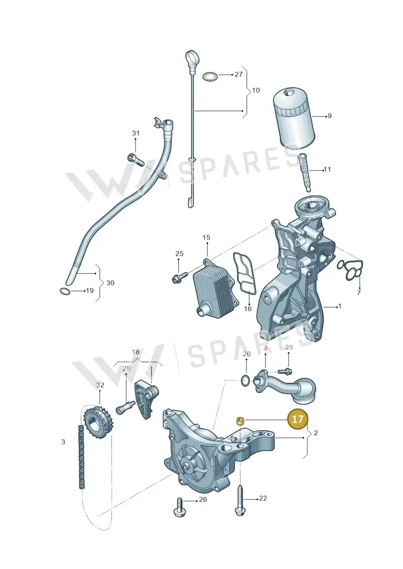 N90820801 — Skoda Yeti (2013-2017) diagram 714115100, position 17