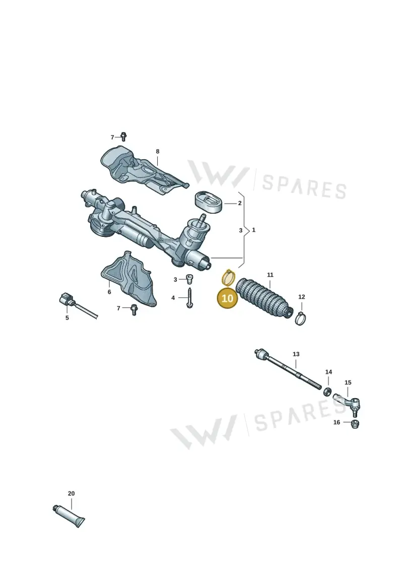 N90834901 — Skoda Superb Combi (2023-) diagram 2gk423050, position 10