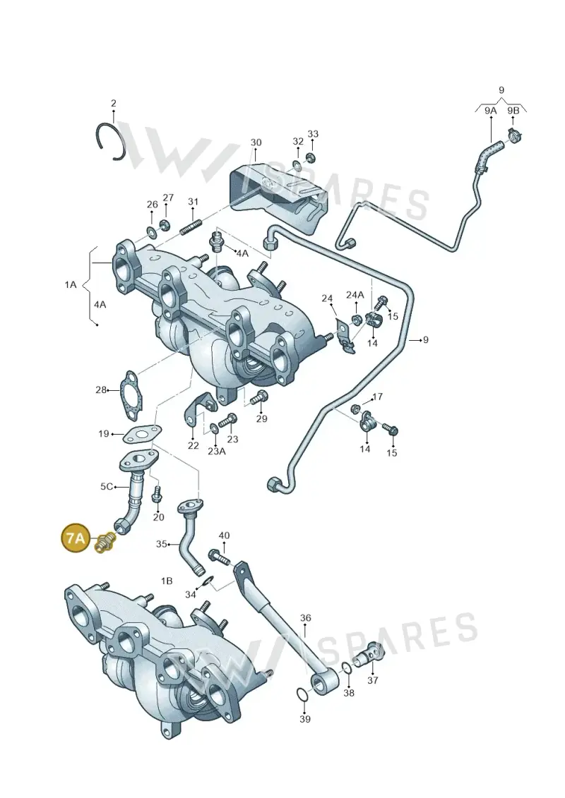 N90837101 — Skoda Superb comfort (2008-2013) diagram 460145550, position 7A