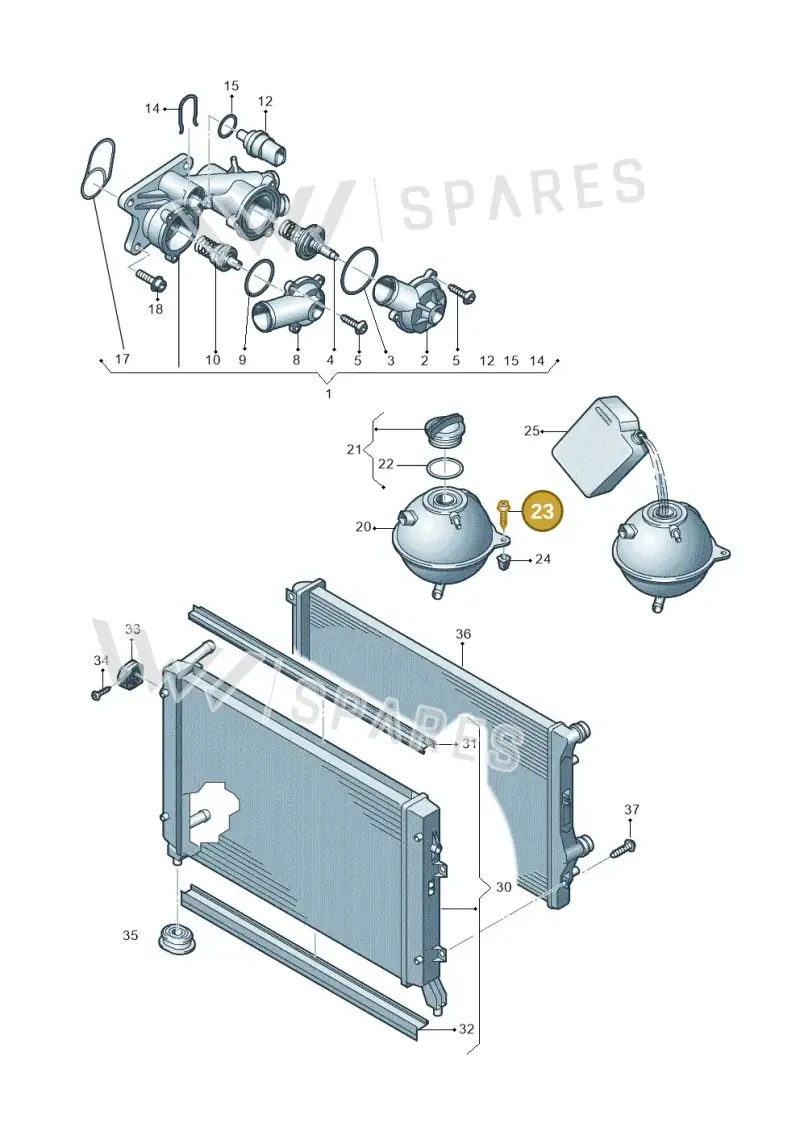 N90846602 — Skoda Yeti (2013-2017) diagram 625121800, position 23