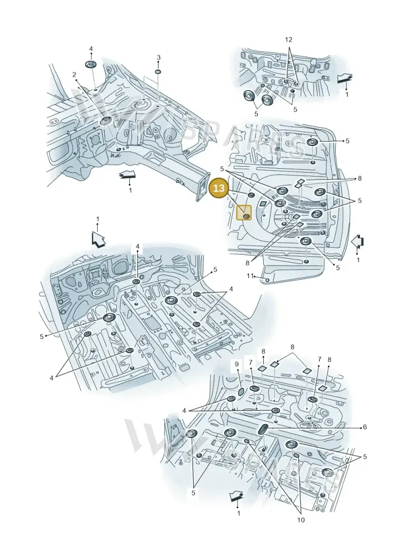 N90857202 — Skoda Octavia (2017-2020) diagram 753803350, position 13