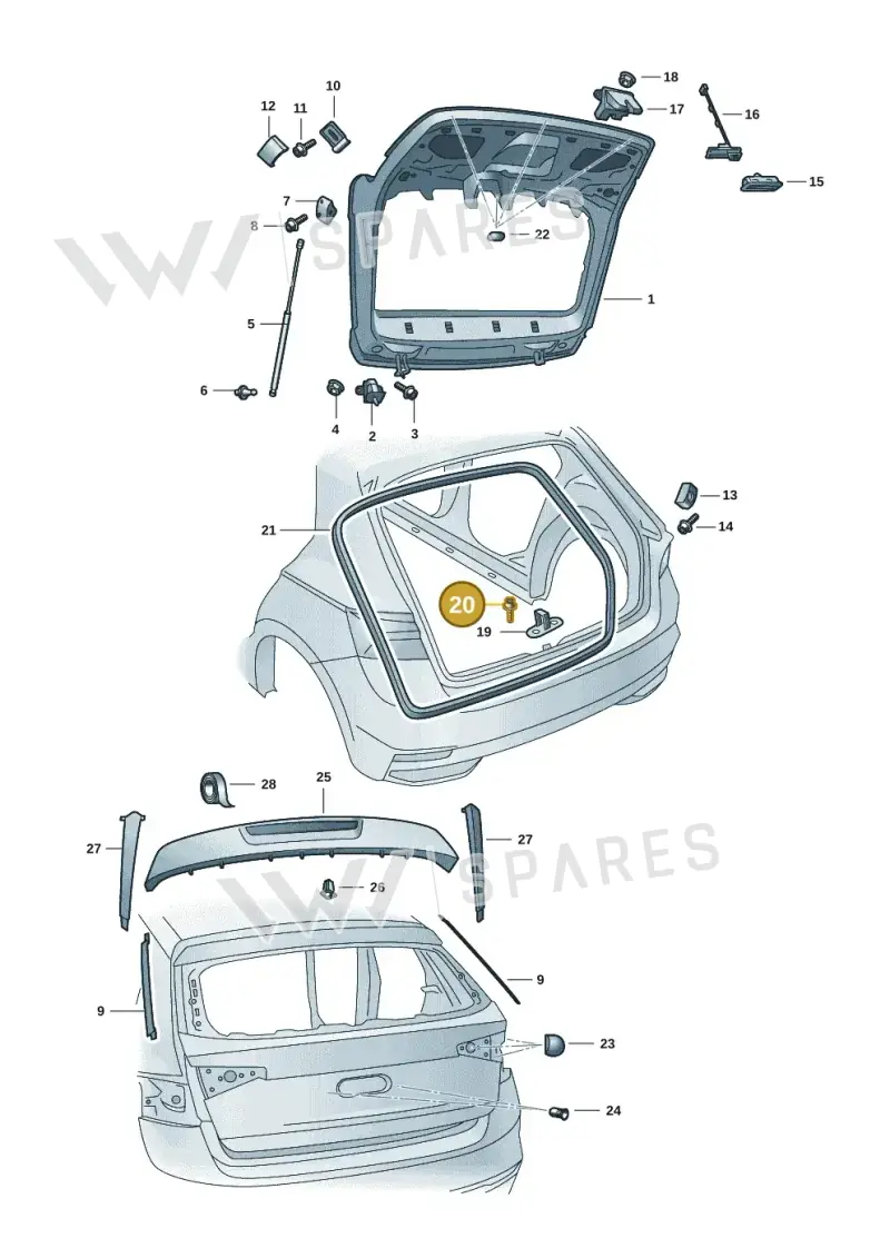 N90874703 — Skoda Fabia (2021-) diagram 6vn827000, position 20