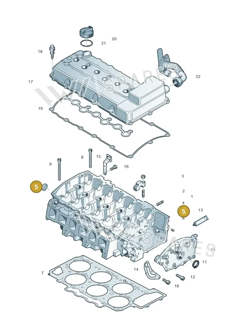 N90898202 — Skoda Superb (2013-2015) diagram 460103650, position 5