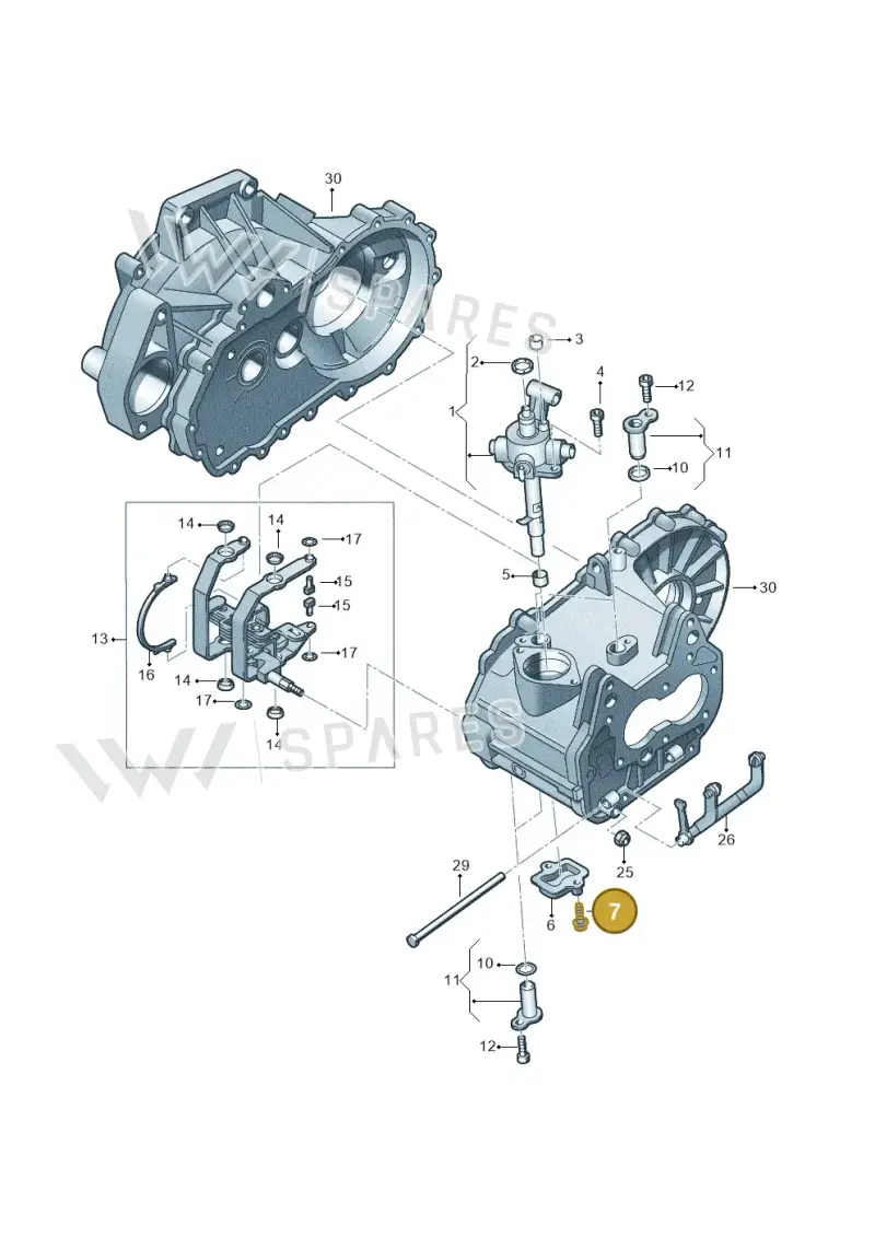 N90929001 — Skoda Fabia Ambiente (2009-2013) diagram 461311840, position 7