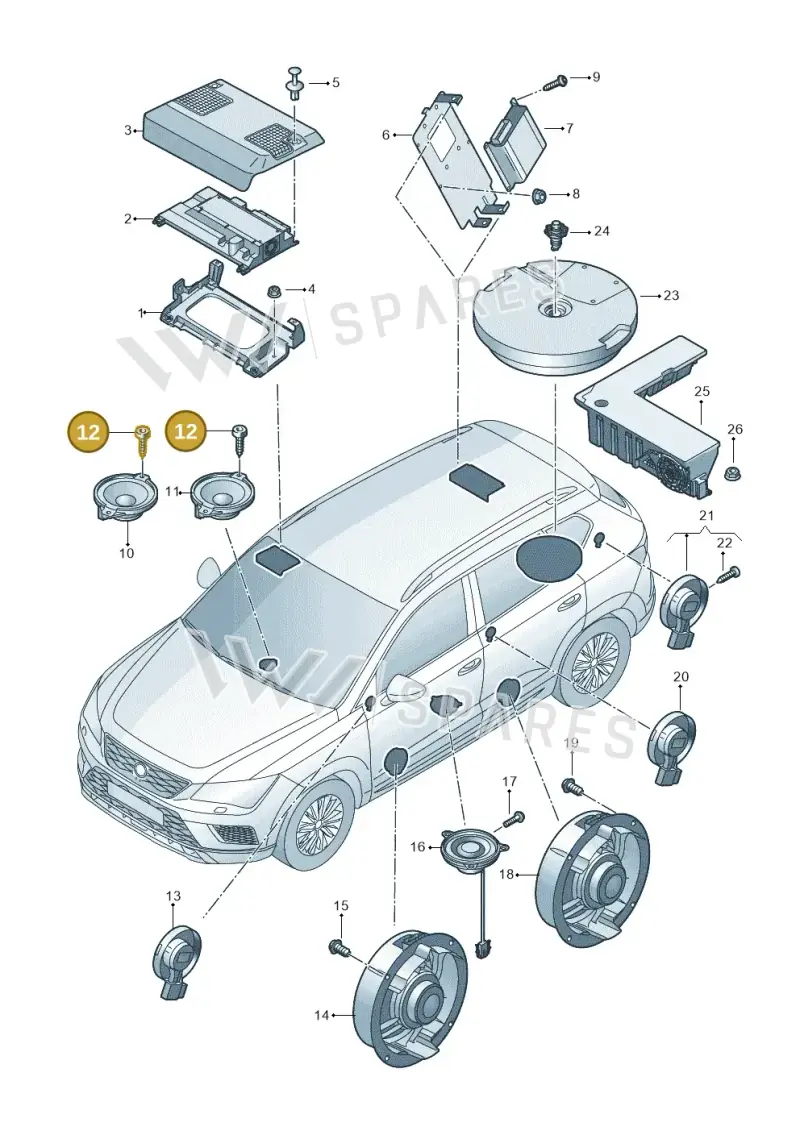N90930201 — Skoda Kodiaq (2024-) diagram 57h035035, position 12