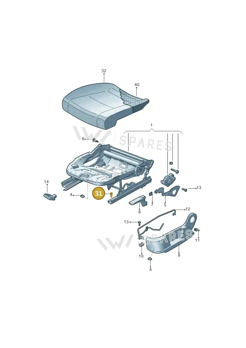N90936901 — Skoda Yeti (2013-2017) diagram 767881010, position 31