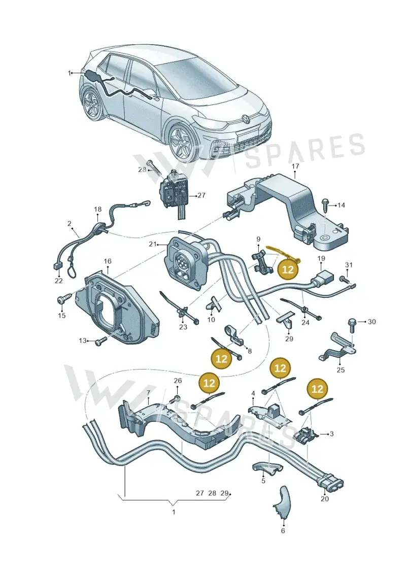 N90937702 — Skoda Enyaq (2020-) diagram 10a970005, position 12
