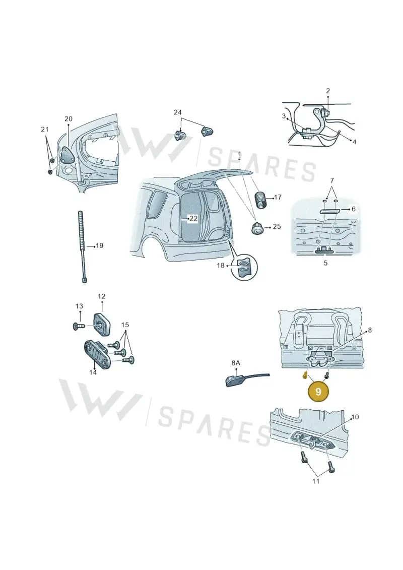 N90940004 — Skoda Roomster (2010-2015) diagram 481827100, position 9