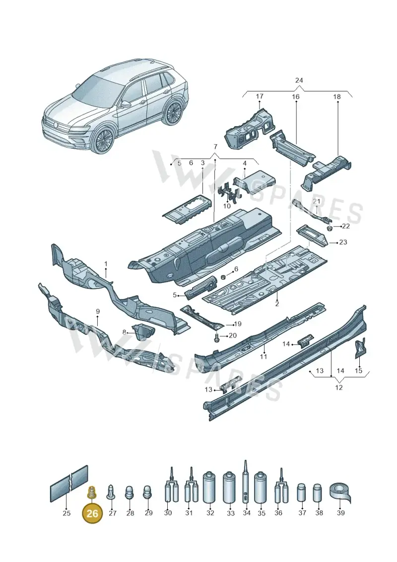 N90965502 — Skoda Kodiaq (2018-2022) diagram 804803010, position 26