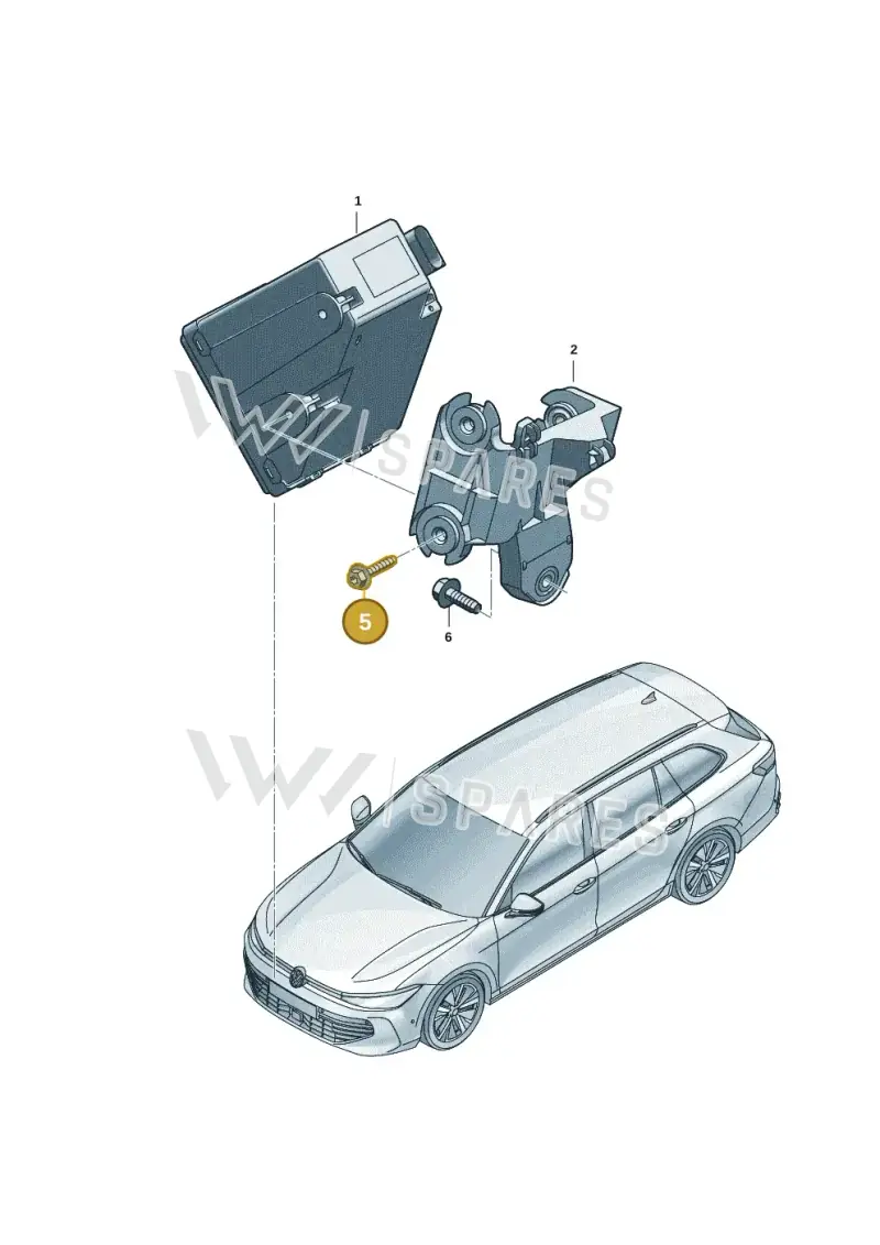 N90969901 — Skoda Kodiaq (2024-) diagram 3j0035850, position 5