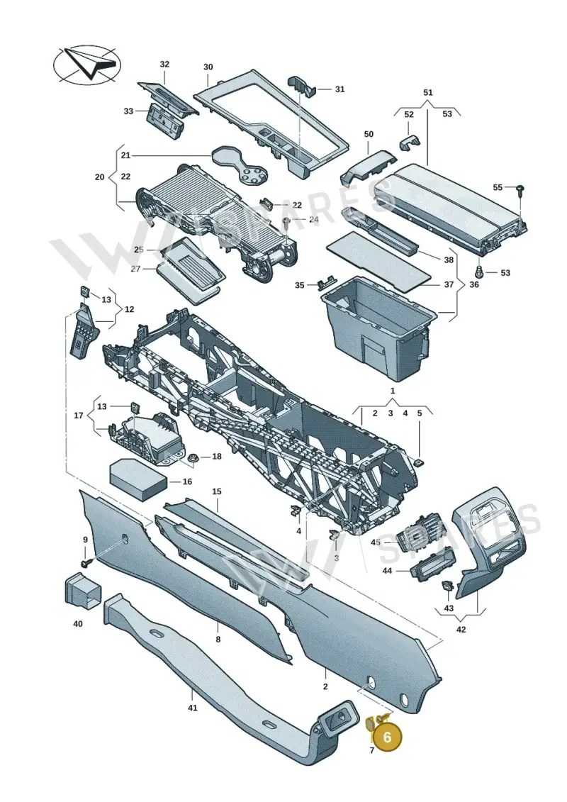 N90969901 — Skoda Superb Combi (2023-) diagram 3j0863500, position 6