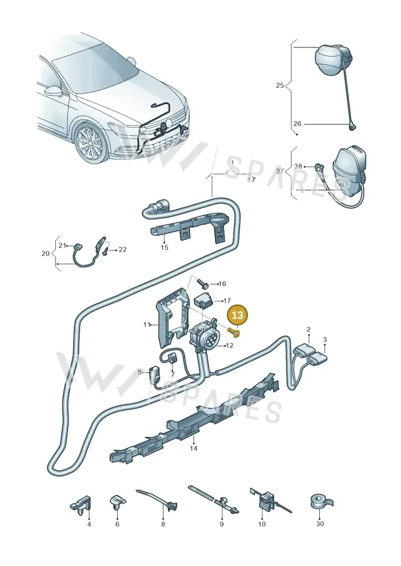 N90989902 — Skoda Superb Combi (2015-2024) diagram 793970010, position 13