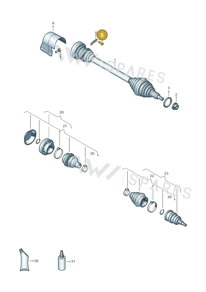 N90991102 — Skoda Kamiq (2019-) diagram 837407440, position 5