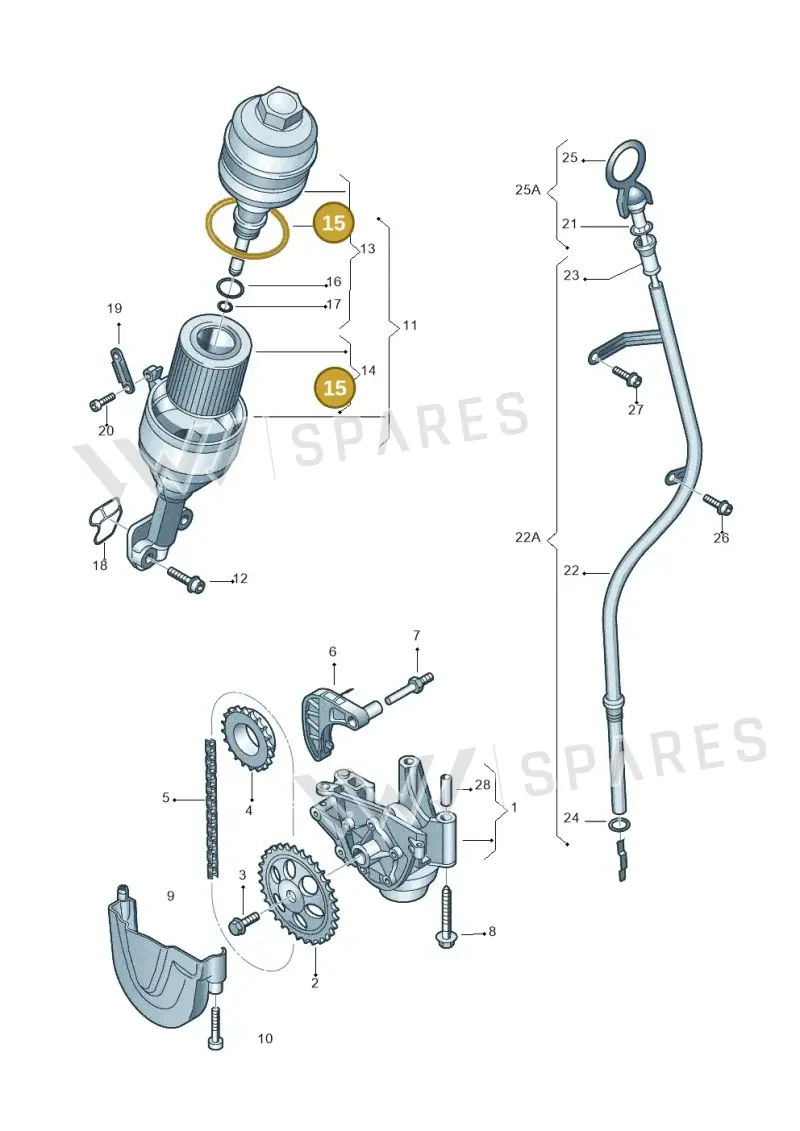 N91001001 — Skoda Rapid (2012-2022) diagram 253115030, position 15