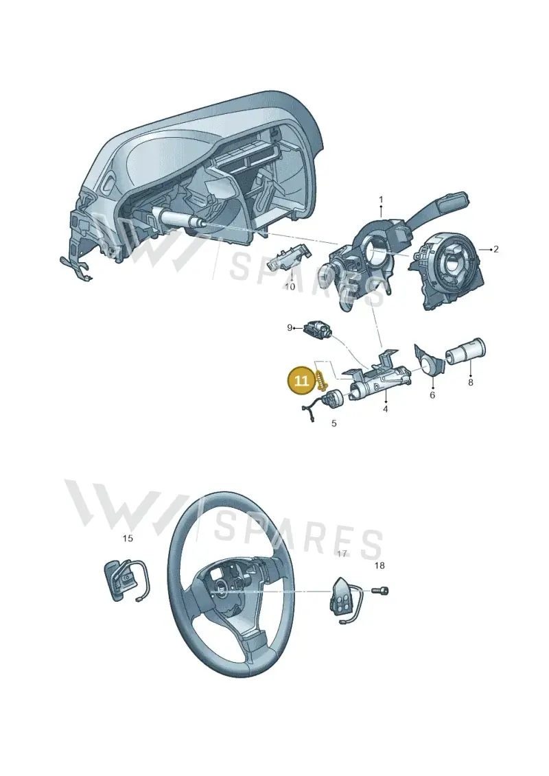 N91007002 — Skoda Superb Combi (2015-2024) diagram 655953550, position 11