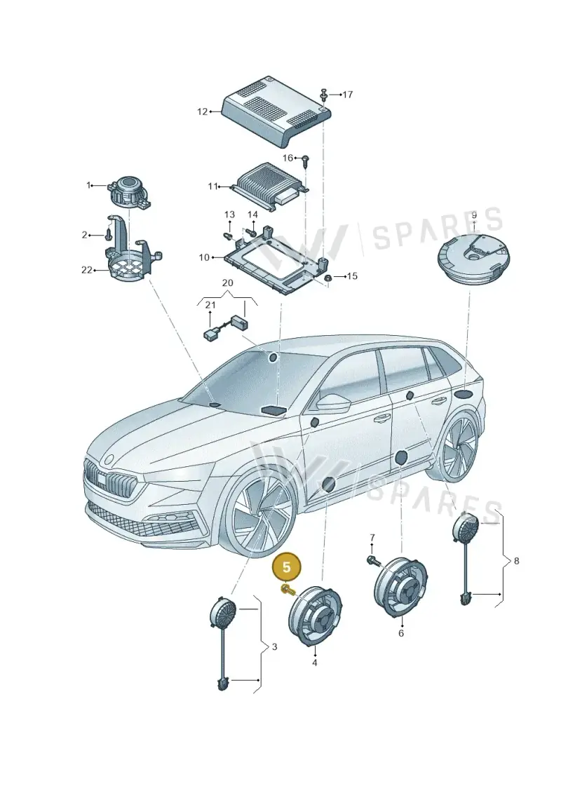 N91010401 — Skoda Fabia (2021-) diagram 584035035, position 5