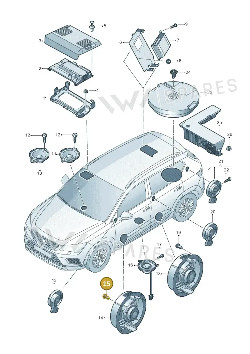 N91010401 — Skoda Kodiaq (2024-) diagram 57h035035, position 15