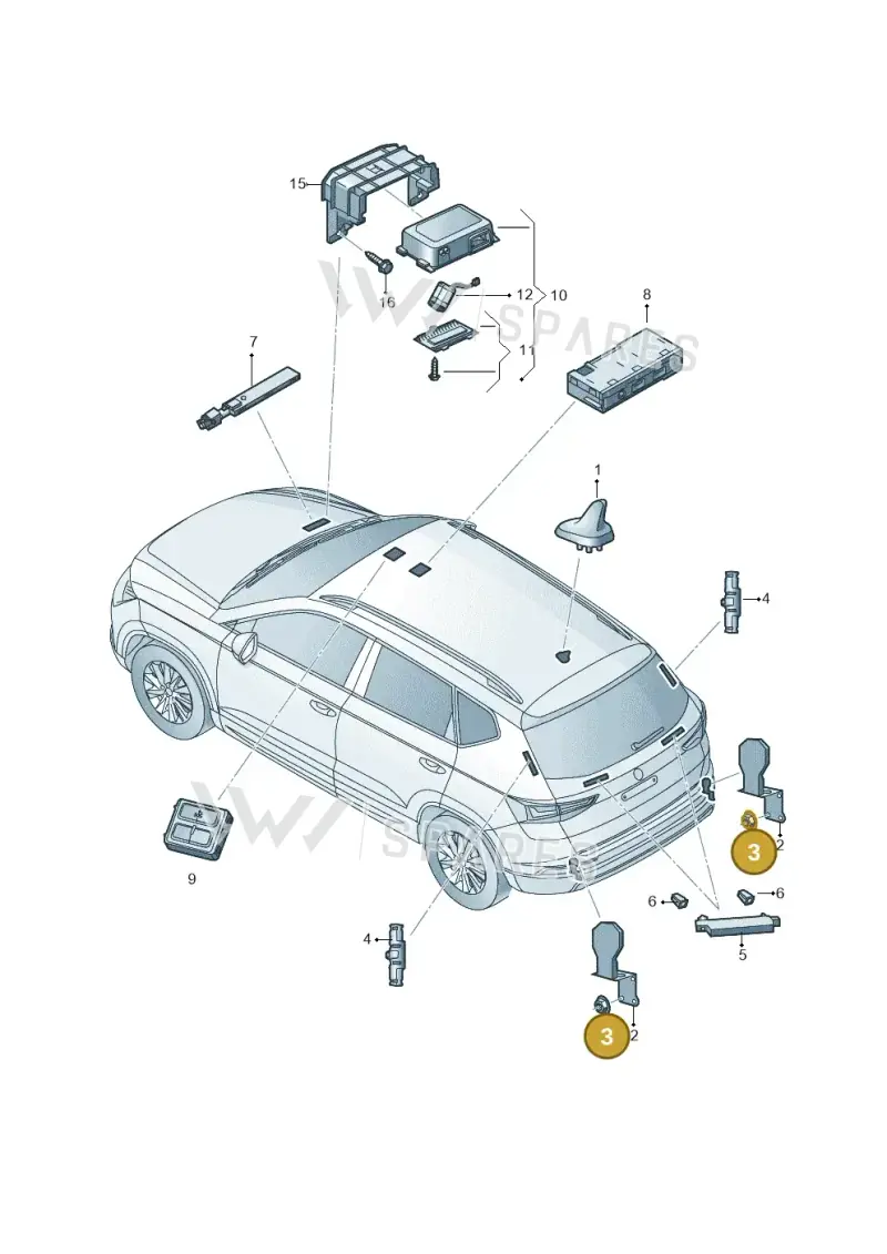 N91018901 — Skoda Kodiaq (2024-) diagram 804000140, position 3