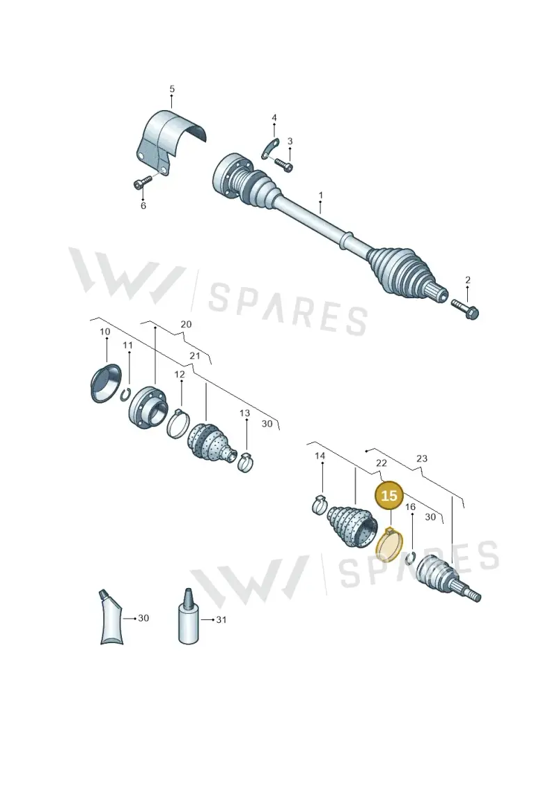 N91023501 — Skoda Octavia (2017-2020) diagram 460407380, position 15