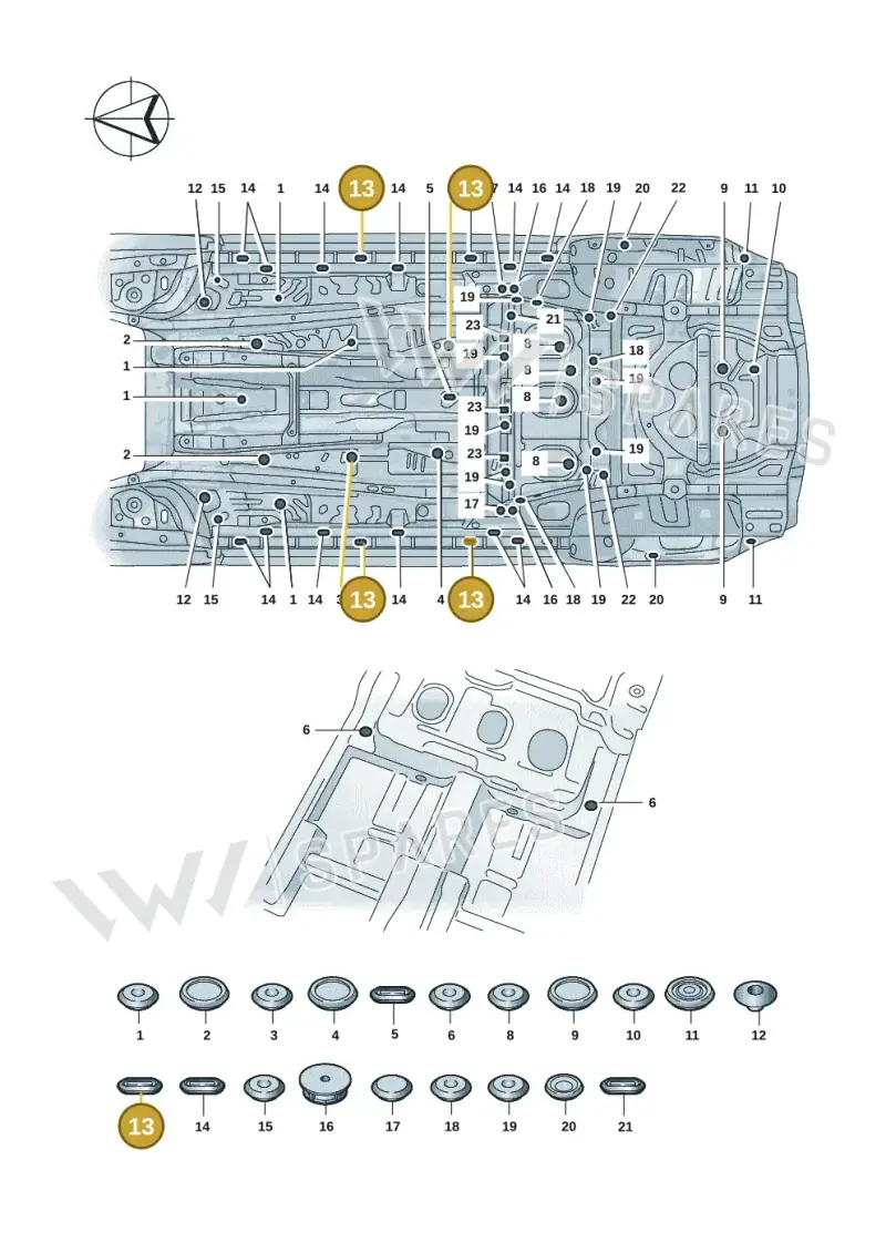 N91055001 — Skoda Kodiaq (2024-) diagram 57h803501, position 13