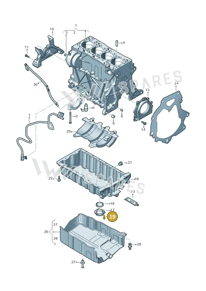 N91065201 — Skoda Octavia (2017-2020) diagram 746103200, position 19