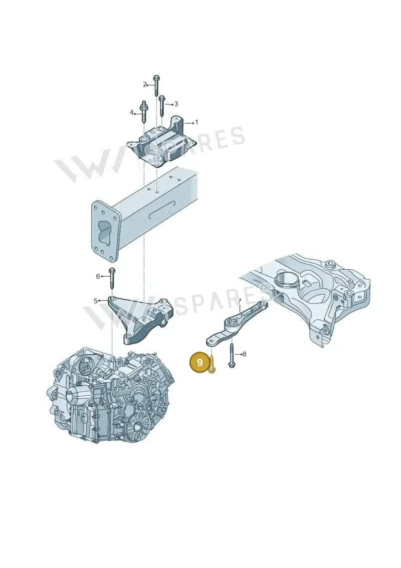 N91066101 — Skoda Superb Combi (2023-) diagram 827199050, position 9