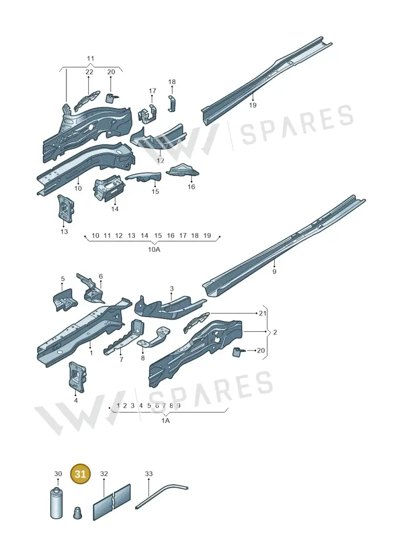 N91069802 — Skoda Superb Combi (2023-) diagram 3p0803000, position 31