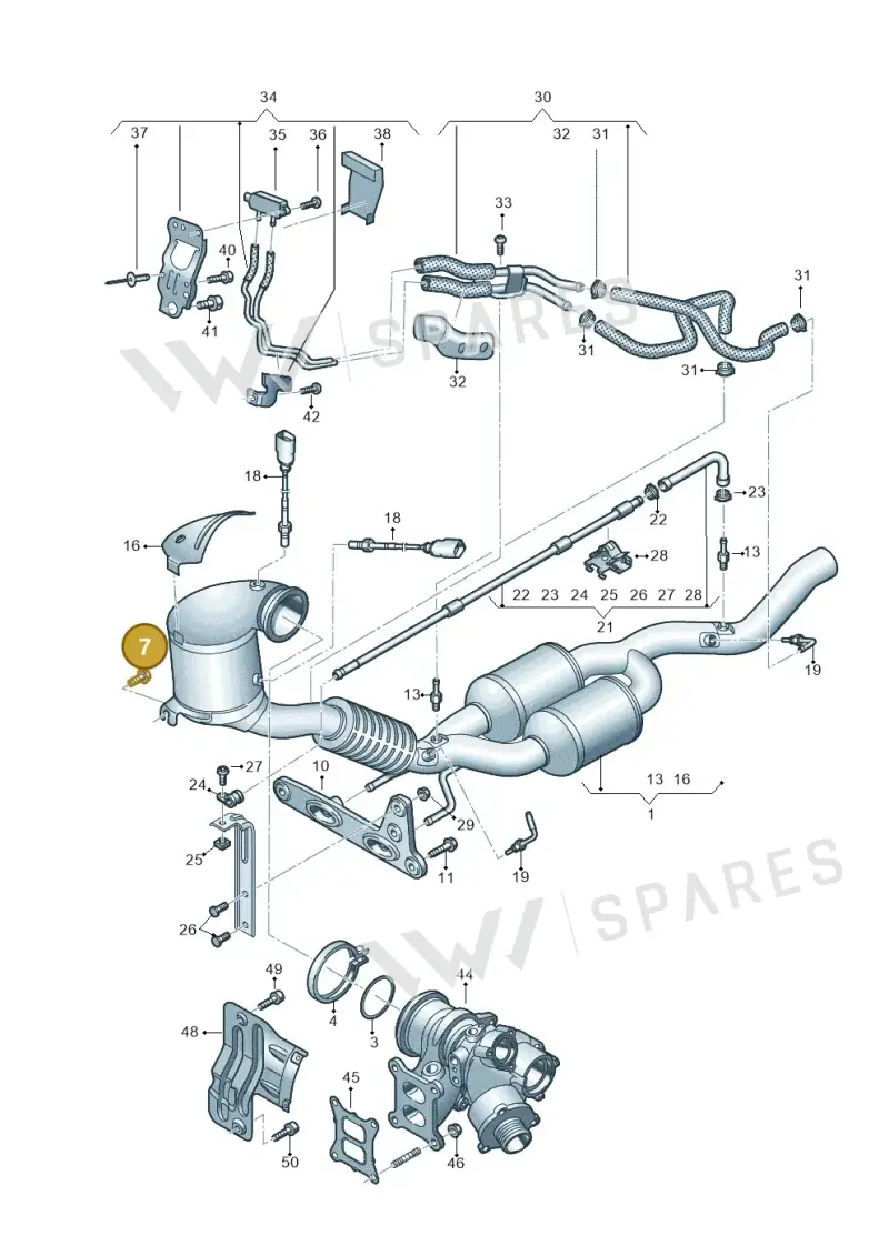 N91079301 — Skoda Superb Combi (2023-) diagram 596253350, position 7